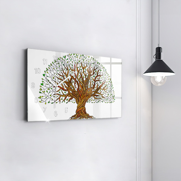 Horloge rectangulaire horizontale 'Racines d''arbres'