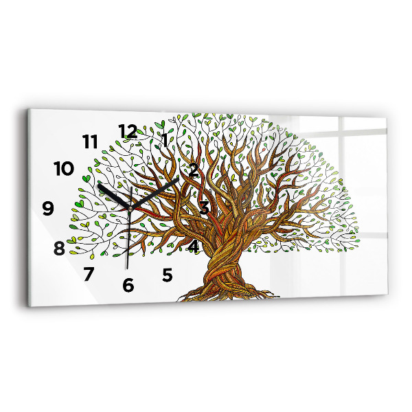 Horloge rectangulaire horizontale 'Racines d''arbres'