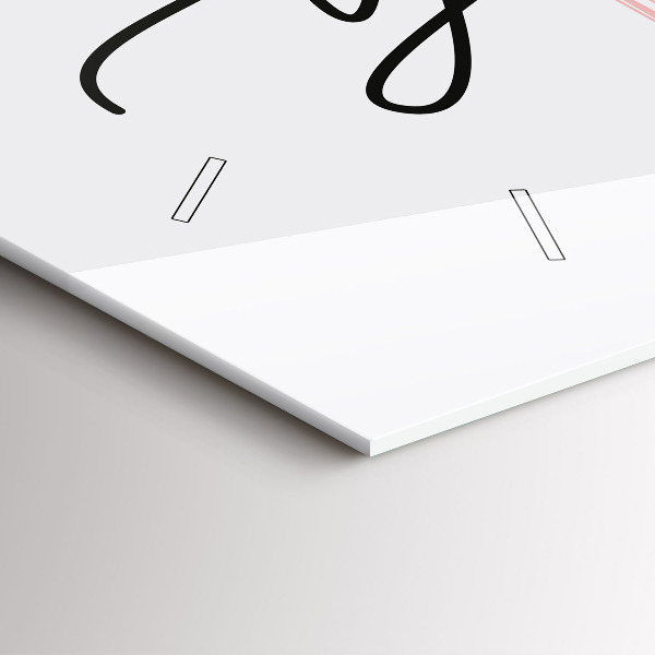 Horloge rectangulaire horizontale 'L''inscription Sois toi-même'