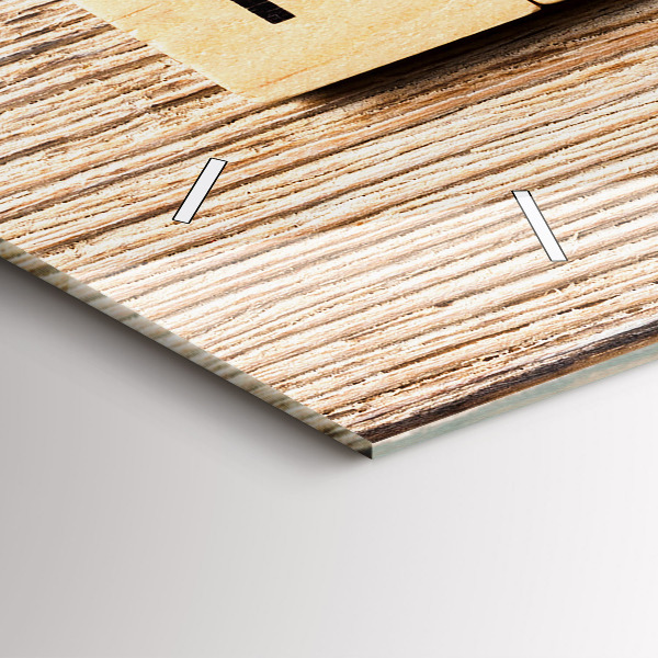 Horloge rectangulaire horizontale 'La famille d''inscriptions'