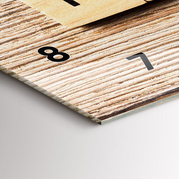 Horloge rectangulaire horizontale 'La famille d''inscriptions'