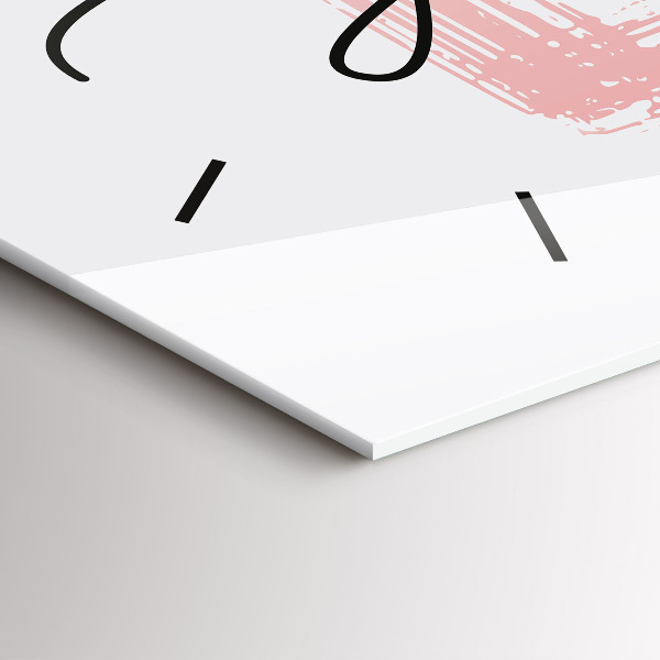 Horloge rectangulaire horizontale Inscription "Aime-toi toi-même"