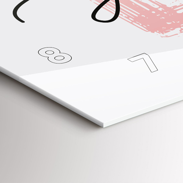 Horloge rectangulaire horizontale Inscription "Aime-toi toi-même"