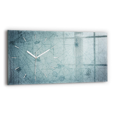 Horloge rectangulaire horizontale Carte vintage