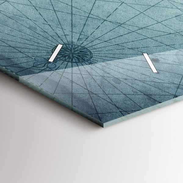 Horloge rectangulaire horizontale Carte vintage