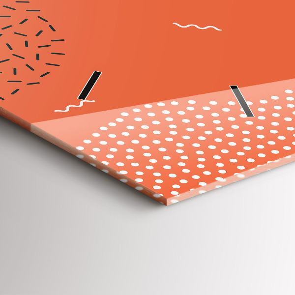 Horloge rectangulaire horizontale Abstraction POP