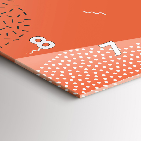 Horloge rectangulaire horizontale Abstraction POP