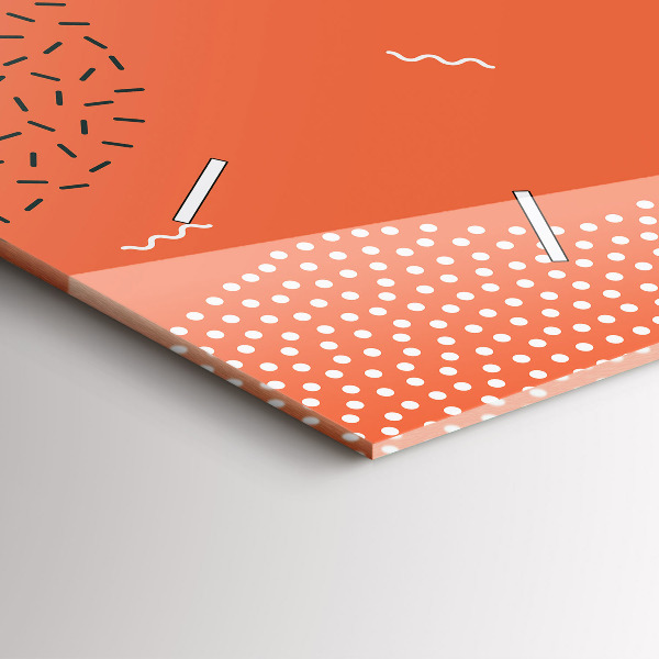 Horloge rectangulaire horizontale Abstraction POP