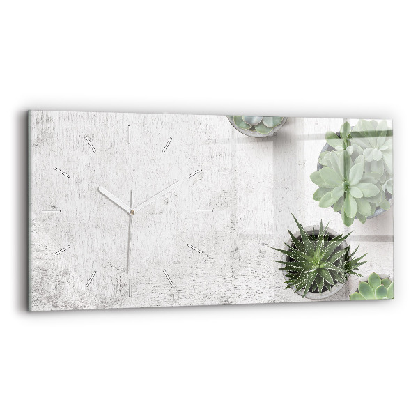 Horloge rectangulaire horizontale Plantes ornementales