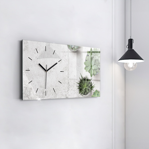 Horloge rectangulaire horizontale Plantes ornementales
