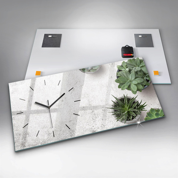 Horloge rectangulaire horizontale Plantes ornementales