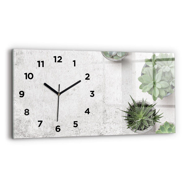 Horloge rectangulaire horizontale Plantes ornementales