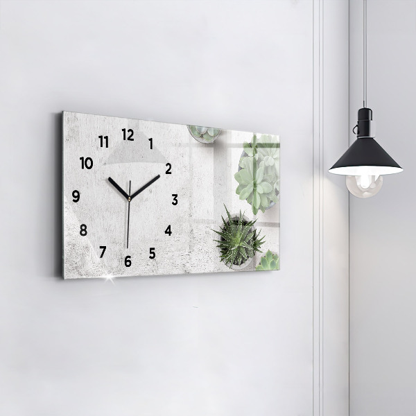 Horloge rectangulaire horizontale Plantes ornementales