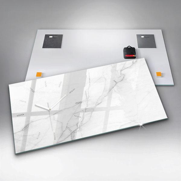 Horloge rectangulaire horizontale Marbre décoratif