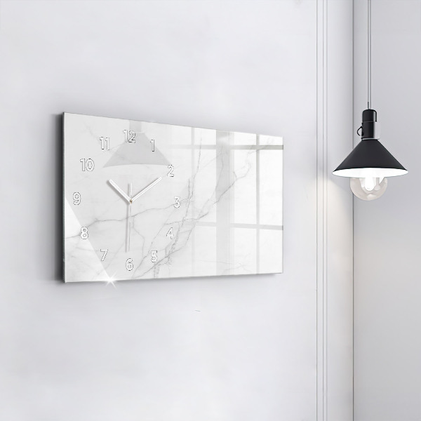 Horloge rectangulaire horizontale Marbre décoratif