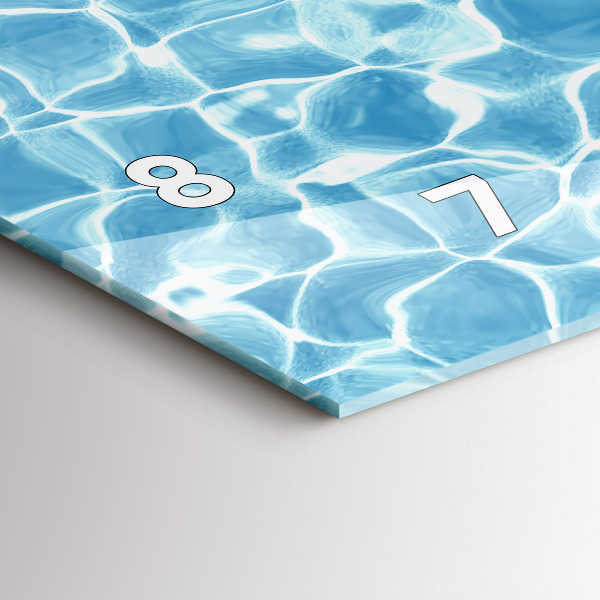 Horloge rectangulaire horizontale Pissenlits flamants roses