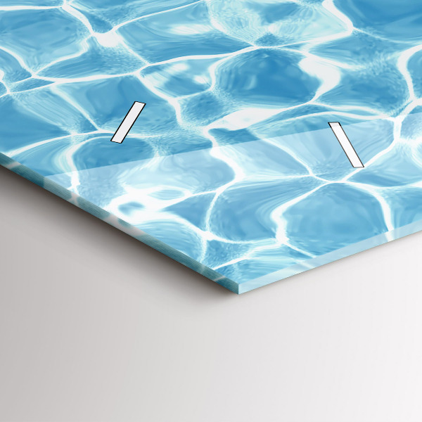 Horloge rectangulaire horizontale Pissenlits flamants roses