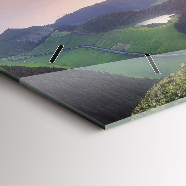 Horloge rectangulaire horizontale Paysage de montagne