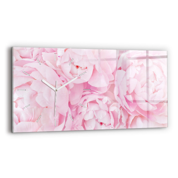 Horloge rectangulaire horizontale Fleurs en fleurs