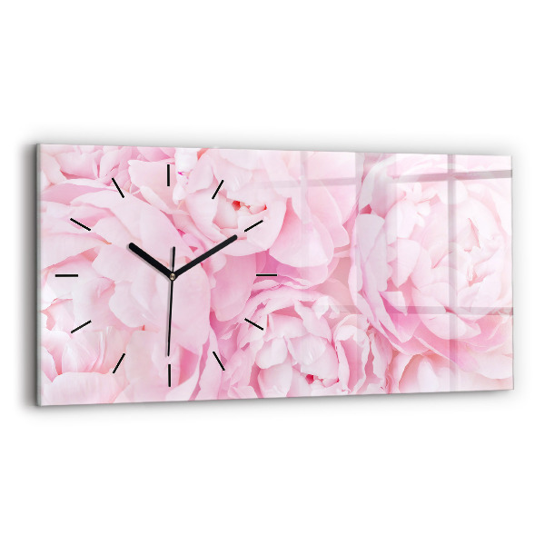 Horloge rectangulaire horizontale Fleurs en fleurs