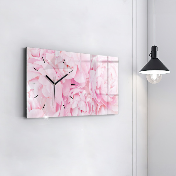 Horloge rectangulaire horizontale Fleurs en fleurs