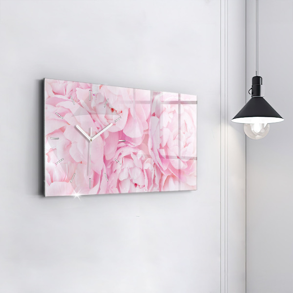 Horloge rectangulaire horizontale Fleurs en fleurs
