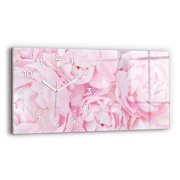 Horloge rectangulaire horizontale Fleurs en fleurs
