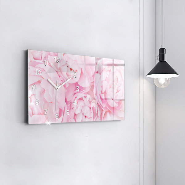 Horloge rectangulaire horizontale Fleurs en fleurs