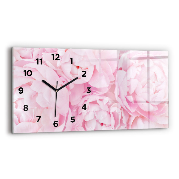 Horloge rectangulaire horizontale Fleurs en fleurs
