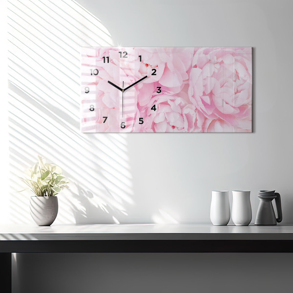 Horloge rectangulaire horizontale Fleurs en fleurs