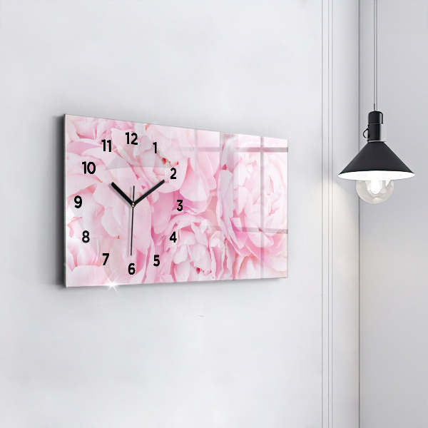 Horloge rectangulaire horizontale Fleurs en fleurs