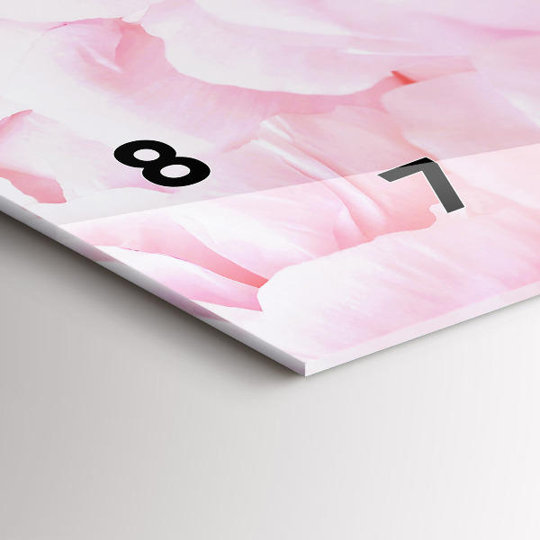 Horloge rectangulaire horizontale Fleurs en fleurs