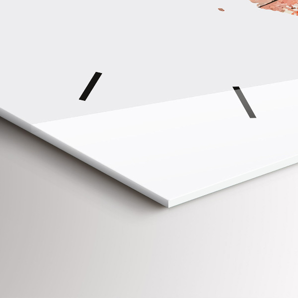 Horloge rectangulaire horizontale Vieille carte en briques