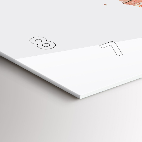 Horloge rectangulaire horizontale Vieille carte en briques