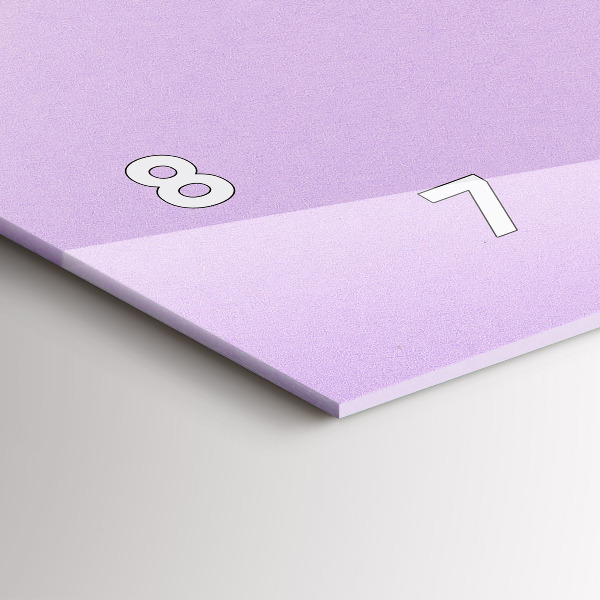 Horloge rectangulaire horizontale Motif pastel