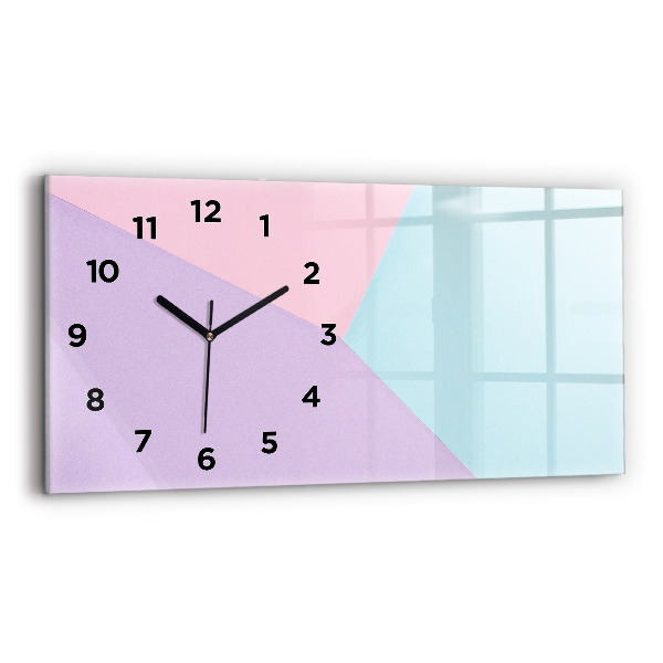 Horloge rectangulaire horizontale Motif pastel