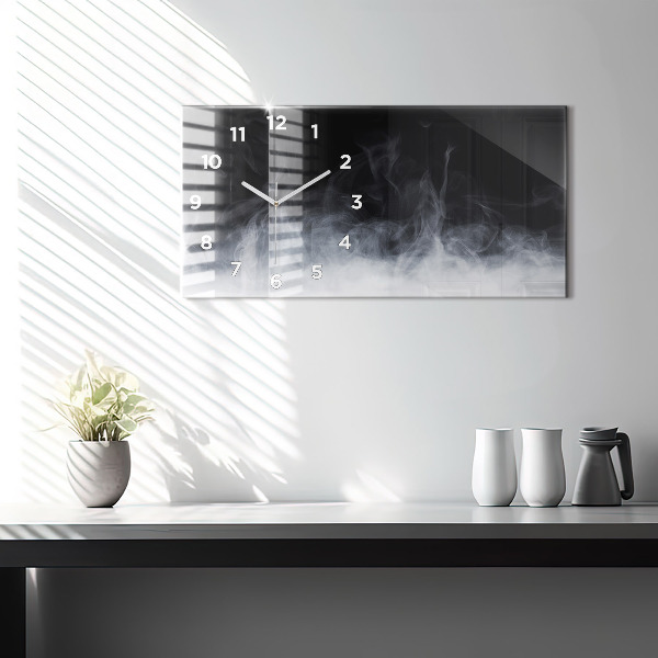 Horloge rectangulaire horizontale Fumée