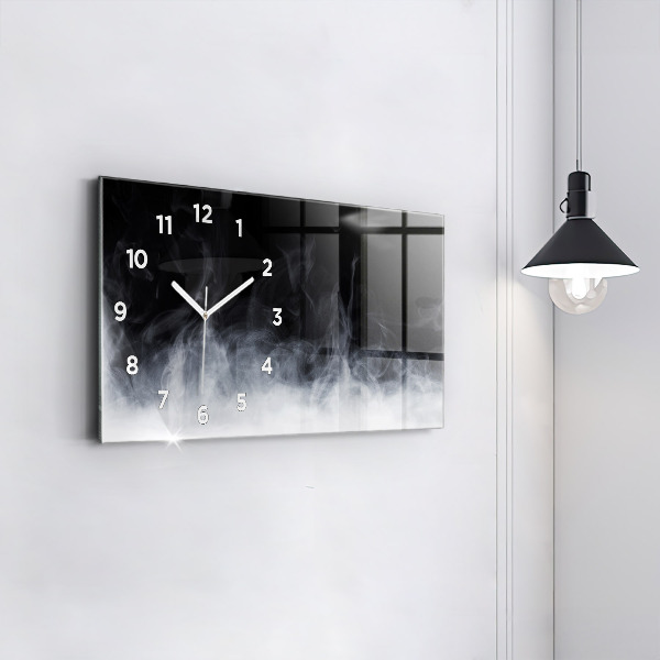 Horloge rectangulaire horizontale Fumée