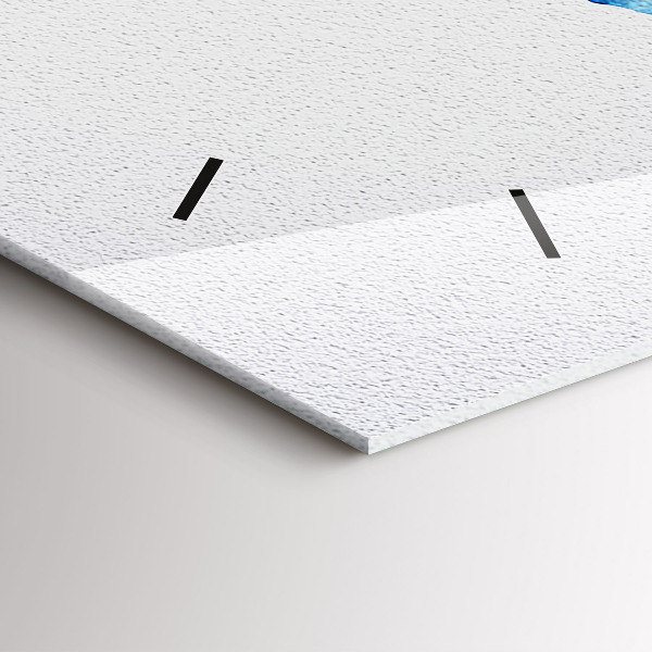 Horloge rectangulaire horizontale 'Carte du monde à l''aquarelle'