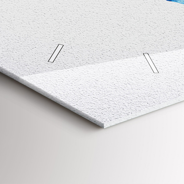 Horloge rectangulaire horizontale 'Carte du monde à l''aquarelle'