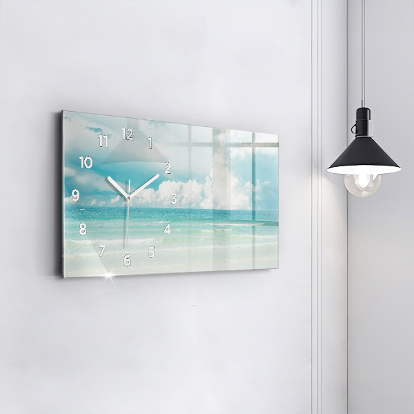 Horloge rectangulaire horizontale Paysage marin