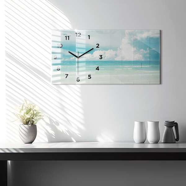 Horloge rectangulaire horizontale Paysage marin