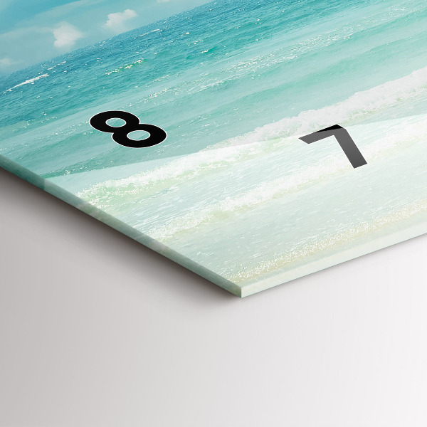 Horloge rectangulaire horizontale Paysage marin