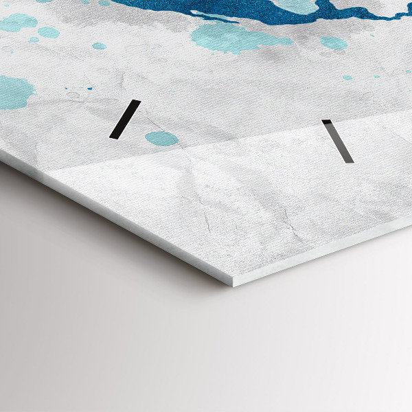 Horloge rectangulaire horizontale Carte du monde