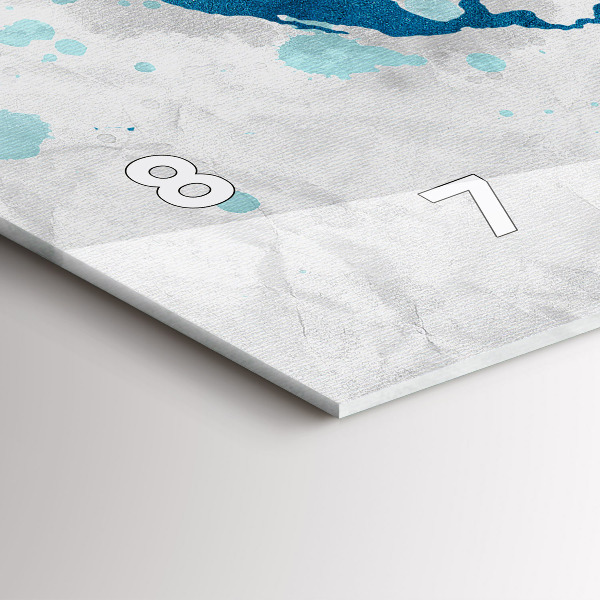 Horloge rectangulaire horizontale Carte du monde