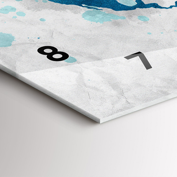 Horloge rectangulaire horizontale Carte du monde