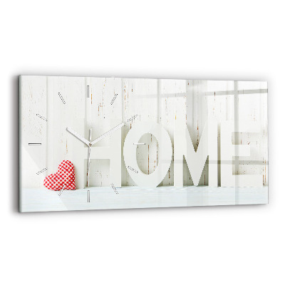 Horloge rectangulaire horizontale 'La maison de l''inscription'