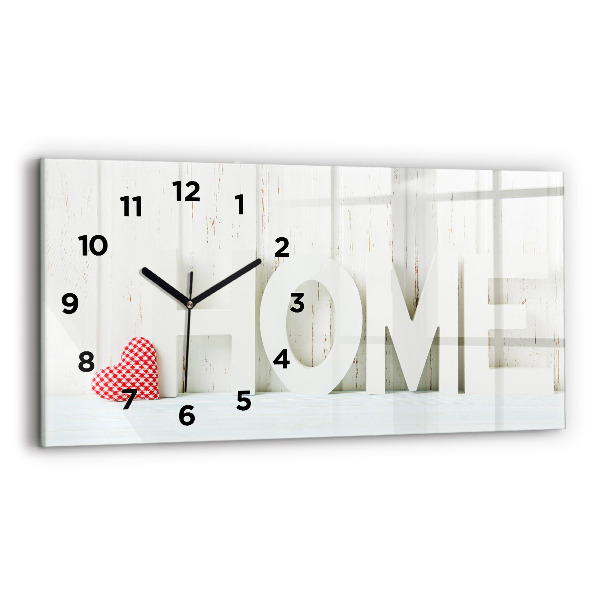 Horloge rectangulaire horizontale 'La maison de l''inscription'