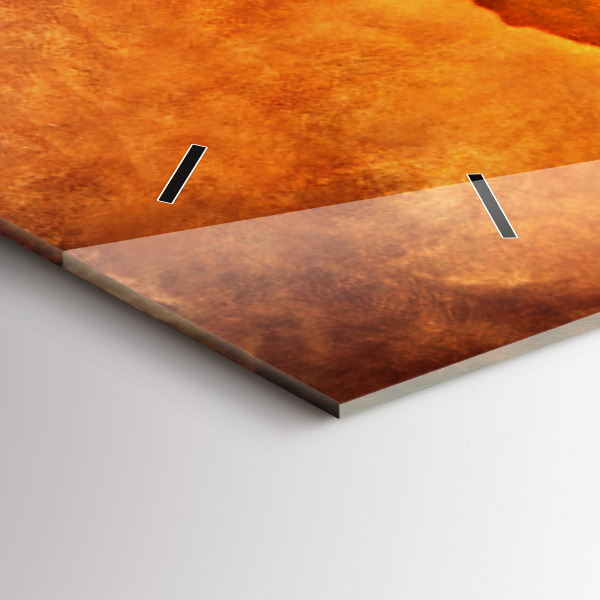 Horloge rectangulaire horizontale Grande carte du monde