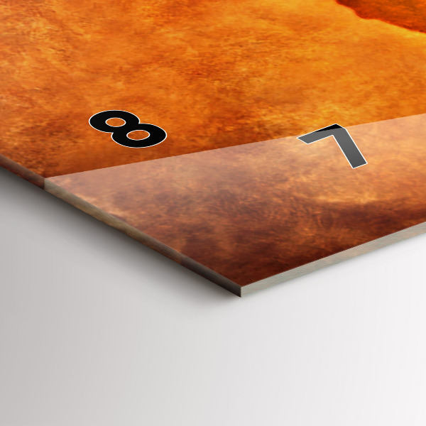 Horloge rectangulaire horizontale Grande carte du monde